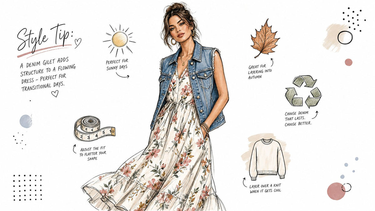 Denim Gilet Women