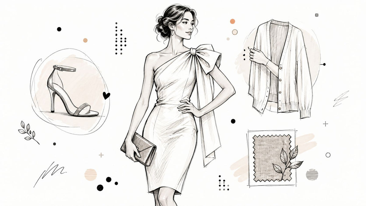 How to Style a Dress with Bow on Shoulder